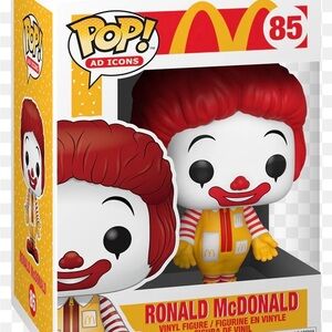 Funko Pop! Ronald McDonald Figure - Red, Yellow, White